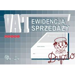 DRUK EWIDENCJA SPRZEDAŻY VAT A4   Vu-03 offset  album 48 srt  dwustronny  21poz.
