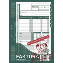 DRUK FAKTURA VAT A5 BRUTTO 124-3 1+1 PIONOWY  80K
