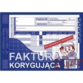 DRUK FAKTURA VAT KORYG. A5 107-3 1+1 POZIOMY 80K DRUK FAKTURA VAT KORYG. A5 107-3 1+1 POZIOMY 80K