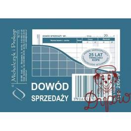 DRUK PARAGON A7 DOWÓD SPRZED. 260-9 WIELOKOPIA/ dow. sprzed 80k DRUK PARAGON A7 DOWÓD SPRZED. 260-9 WIELOKOPIA/ dow. sprzed 80k