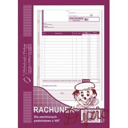 DRUK RACH.dla zwol.pod.z vat A5 P  233-3 pion/ oryg+kop