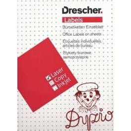 ETYKIETY DRESCHER  70 x 42 3 21 etyk na ark.              100ARK