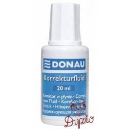 KOREKTOR PŁYN DONAU CLASSIC   20ML 7615 op.10  PĘDZELEK  7615001-99