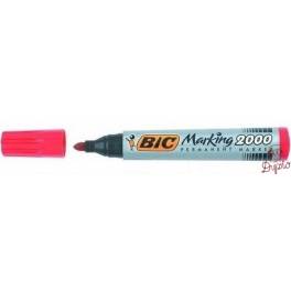 MARKER PERM. BIC 2000 ECO   OK.CZERWONY 8209133 12szt/op. ECO 3086122000033