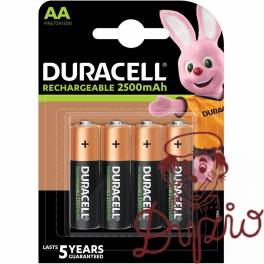 Akumulatorek DURACELL AA/HR6/DC1500 2500mAh blister (4szt)