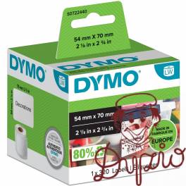 Etykiety DYMO na dyskietke 70x54 biała 99015 S0722440