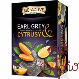 Herbata BIG-ACTIVE czarna (20 torebek) Earl Grey & Cytrusy 40g