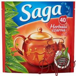 Herbata SAGA ekspresowa 40 torebek 56g