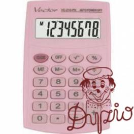 Kalkulator VECTOR VC-210-PK różowy