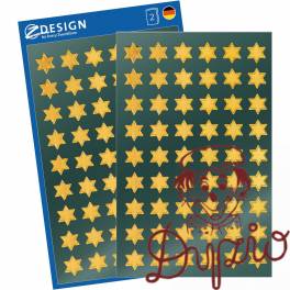 Naklejki Z-Design - złote gwiazdy 52802 AVERY ZWECKFORM