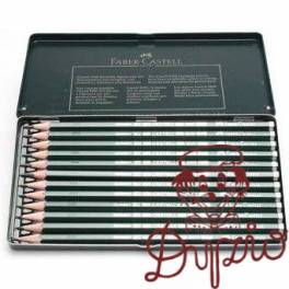 Ołówek CASTELL 9000 (12szt.) opakowanie metalowe 119065 FC FABER -CASTEL