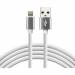 Kabel USB - Lightning EVERACTIVE 1m 2,4A silikonowy biały (CBS-1IW)