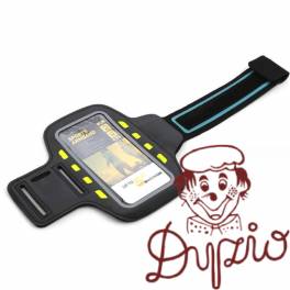 Etui/opaska na ramię do telefonu PLATINET z diodami led czarne (43705)