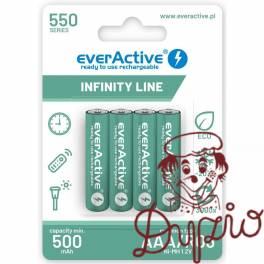Akumulatorek EVERACTIVE Infinity Line AAA/HR03 550mAh (4szt)
