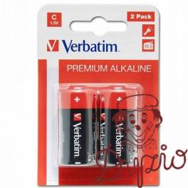Bateria VERBATIM Premium Alkaline C/LR14 1,5V alkaliczna blister (2szt) (49922)