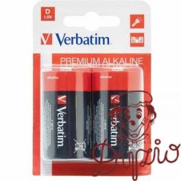 Bateria VERBATIM Premium Alkaline D/LR20 1,5V alkaliczna blister (2szt) (49923)