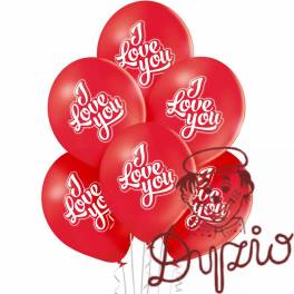 Balony I LOVE YOU 6 szt BN06-286 ALIGA