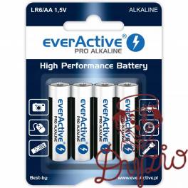 Bateria EVERACTIVE Pro Alkaline AA/LR6 alkaliczna blister (4szt)