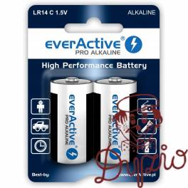 Bateria EVERACTIVE Pro Alkaline C/LR14 alkaliczna blister (2szt)
