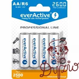Akumulatorek EVERACTIVE Professional Line AA/HR6 2500mAh (4szt)