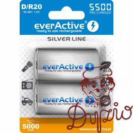 Akumulatorek Ni-MH EVERACTIVE Silver Line D/HR20 5000mAh blister (2szt)