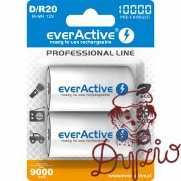 Akumulatorek EVERACTIVE Professional Line D/HR20 9000mAh (2szt)