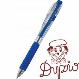 Długopis PENTEL BK437 z gumowym uchwytem automatyczny niebieski