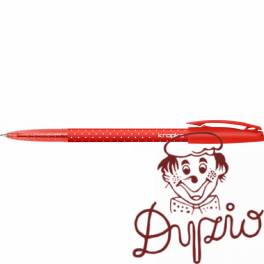 Długopis KROPKA 0.5mm B/czerwony 448-001RYSTOR