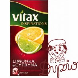 Herbata VITAX INSPIRATIONS (20 torebek*2g) Limonka & Cytryna zawieszka