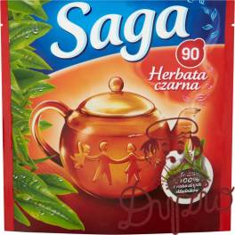 Herbata SAGA czarna ekspresowa 90 torebek