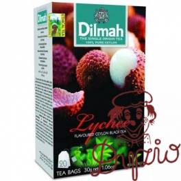 Herbata DILMAH (20 torebek) czarna z aromatem LYCHEE 30g