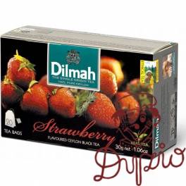 Herbata DILMAH (20 torebek) czarna z aromatem Truskawka