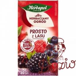 Herbata HERBAPOL owocowo-ziołowa (20 tb) Prosto z Lasu 50g HERBACIANY OGRÓD o smaku owoców leśnych