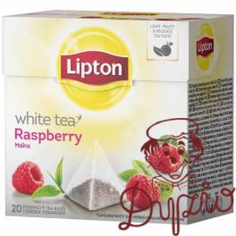 Herbata LIPTON PIRAMID (20 torebek) biała z aromatem malina Raspberry