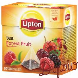 Herbata LIPTON PIRAMID (20 torebek) czarna z aromatem Owoce Leśne FOREST FRUIT 34g