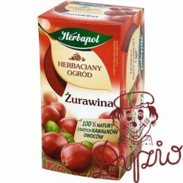 Herbata HERBAPOL owocowo-ziołowa Żurawina (20 saszetek) HERBACIANY OGRÓD