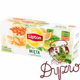 Herbata LIPTON ziołowa (20 torebek) mieta z cytrusami
