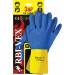 Rękawice REIS DRAGON RBI-VEX gumowe niebiesko-żółte roz.7/S