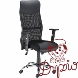 Krzesło obrotowe HIT R300 czarne (regulowane podłokietniki) NOWY STYL
