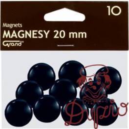 Magnesy 20mm czarne (10szt.) 130-1687 GRAND