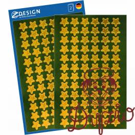 Naklejki Z-Design - złote gwiazdy 52805 AVERY ZWECKFORM