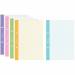 Wkład do segregatora A5 5x50k kratka kolorowy margines INTERDRUK