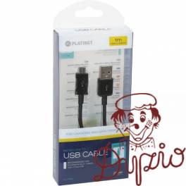 Kabel USB - microUSB PLATINET MUD 1m 2A czarny (42868)