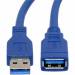 Kabel przedłużacz USB A/M - USB A/F USB 3.0 1,5m niebieski RETOO E391/USB310