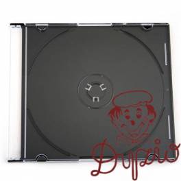 Pudełko na płytę CD slim 5,2mm czarna taca (56622) OMEGA