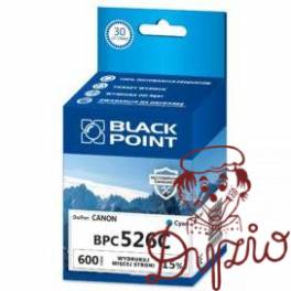 Tusz BLACK POINT (BPC526C) niebieski 750str zamiennik CANON (CLI-526C/4541B001)