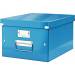 Pudełko do przechowywania Click&Store A4 WOW niebieskie 200x281x370mm 60440036 LEITZ