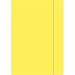 Teczka z gumką A4+ FLUO żółta INTERDRUK