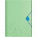 Teczka z gumką Leitz Urban Chic, PP, A4, grzbiet 15 mm, mieści 150 kartek, zielona 46490050