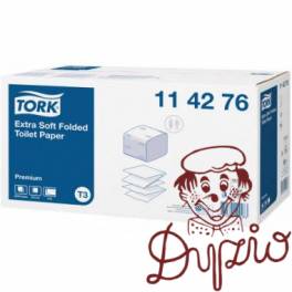 Papier toaletowy TORK T3 (30 sztuk) Premium biały w składce ekstramiękki 114276